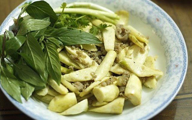Củ Niễng Xào Thịt