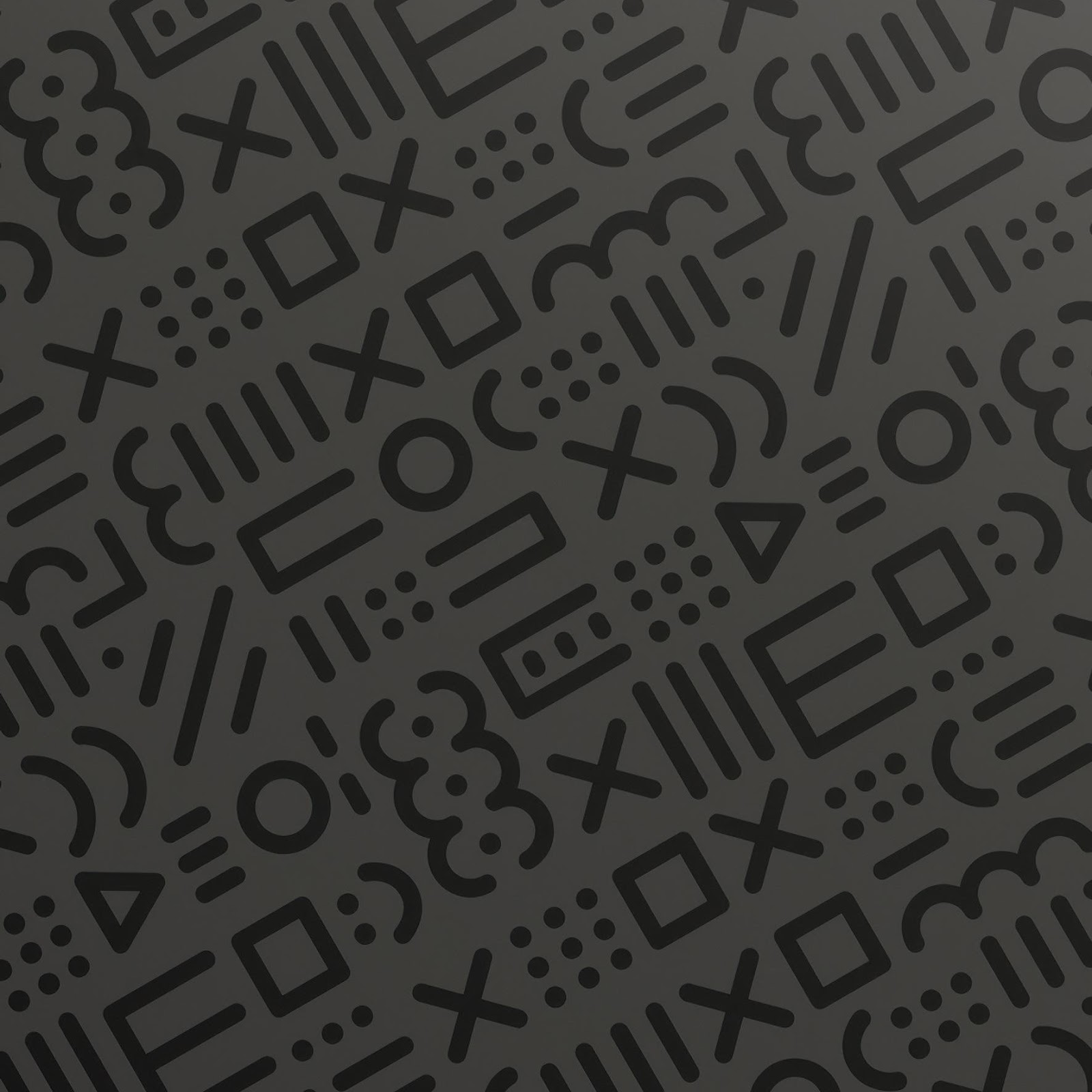 Download Dark Abstract Geometric Doodle Pattern 2K iPhone