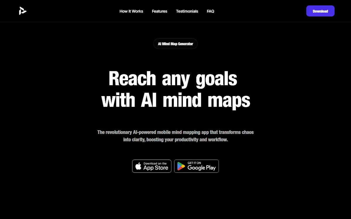 Captura de Parcae: AI Mind Map Creator