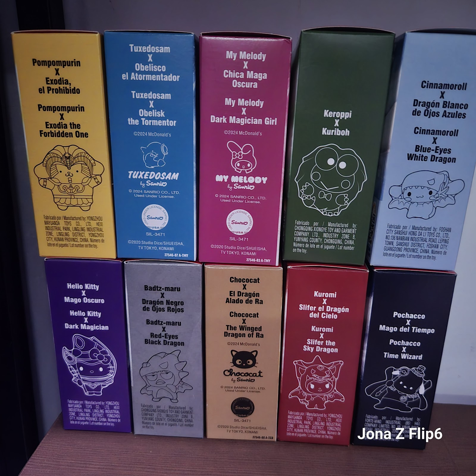 Colección completa x10 McDonald's  Yugi X Hello Kity
