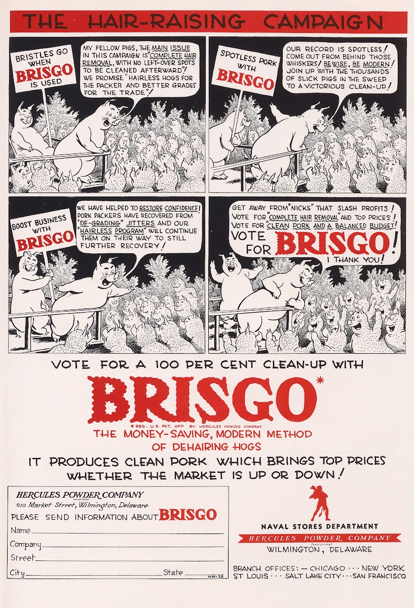 Brisgo The Hair Raising Campaign 1940