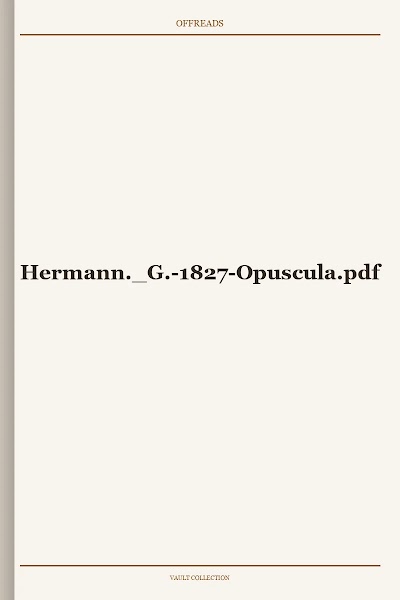 Hermann. G.-1827-Opuscula