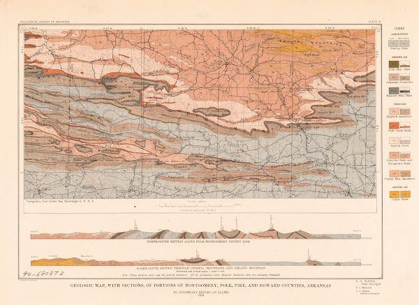 Geologic Map With Sections Of Portions Of Montgomery Polk Pike And Howard Counti