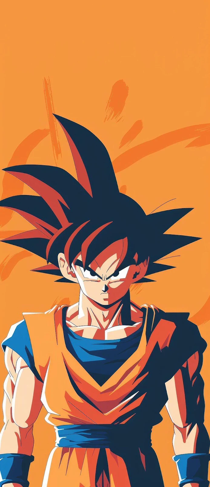 Goku From Dragon Ball - Anime Illustration iPhone Wallpaper (887x2047)
