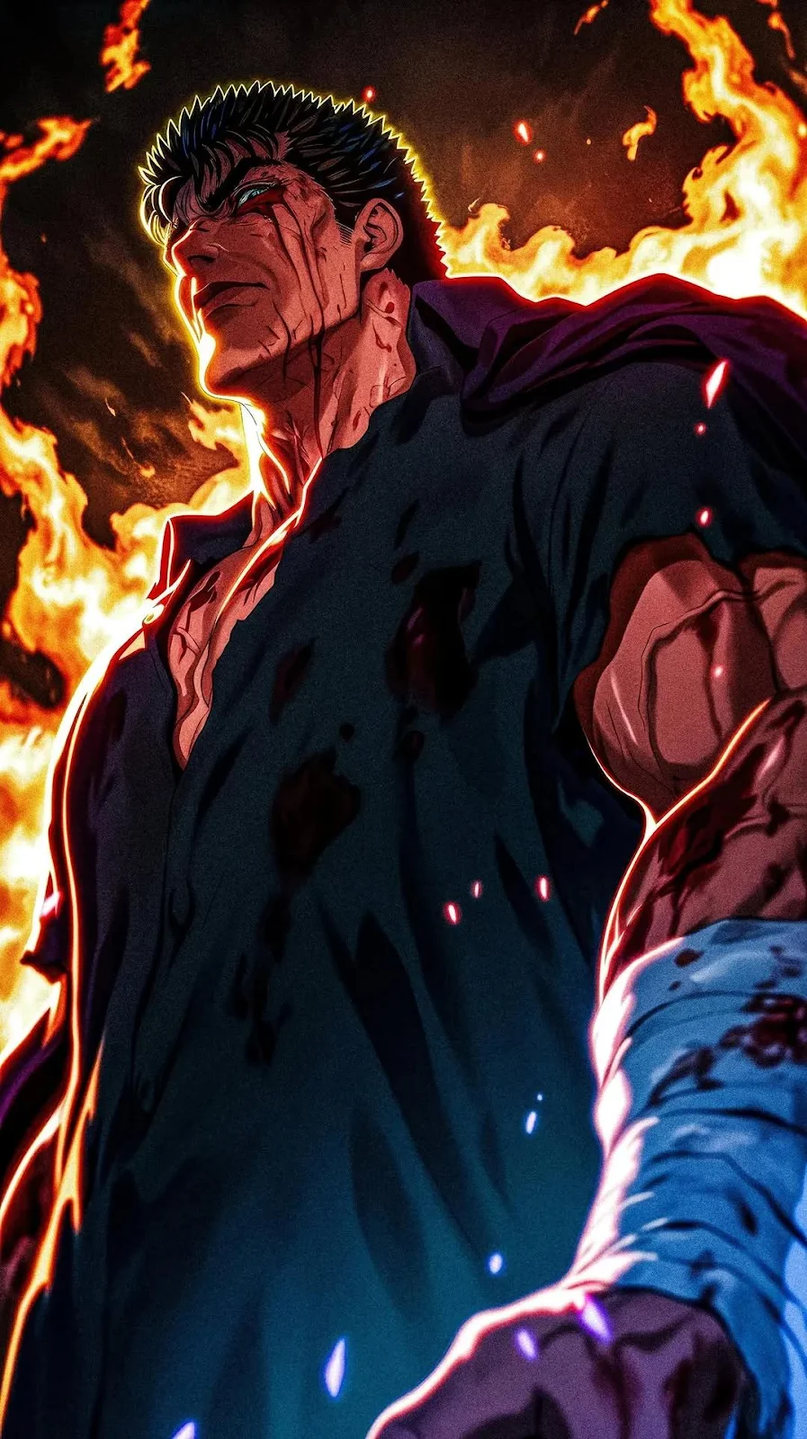 Berserk, Guts, Anime, Dark Fantasy Full HD iPhone Wallpaper Background (1080x1927)
