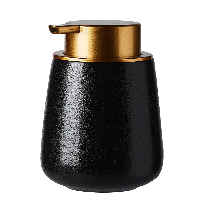 Ceramic soap dispenser with pump
