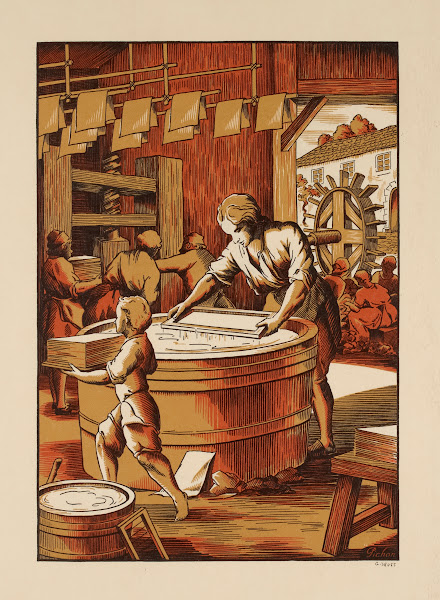 Fabrication de papier dans un atelier