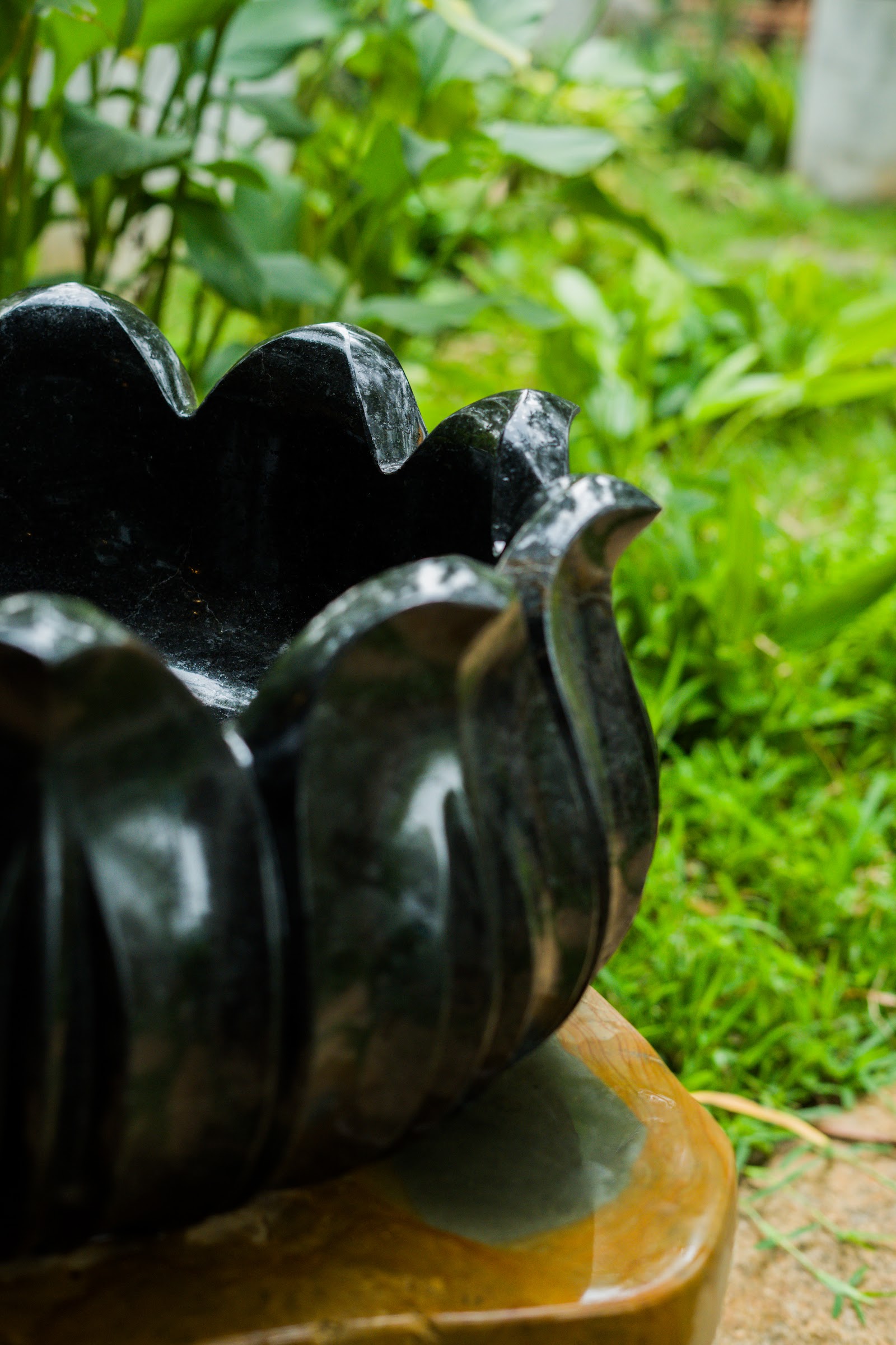 Lotus Petal Water Bowl, studio view 2