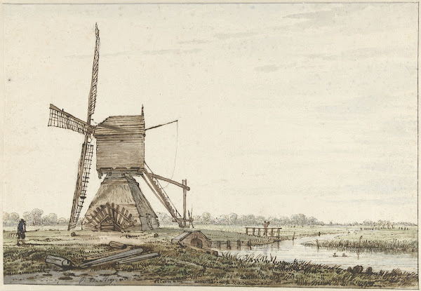 Landschap met poldermolen 1766   1815