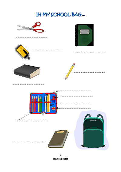 Anteprima della prima pagina: In my school bag