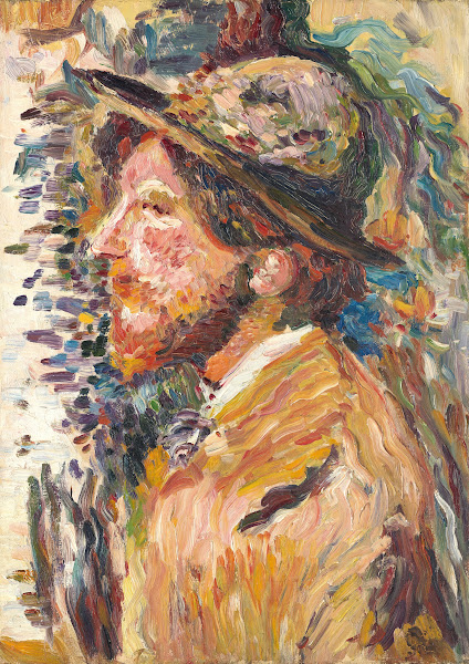 Homme en buste de profil 1902 1906