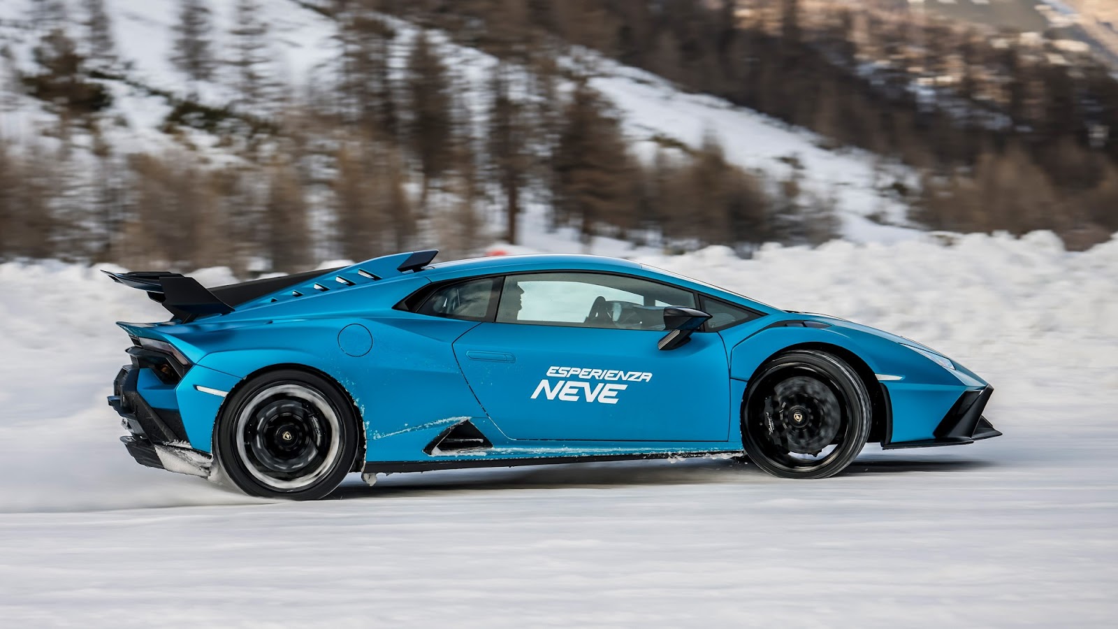 Lamborghini Huracan STO Driving on ice