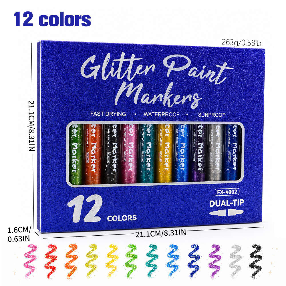 Doppelkopf-Marker mit Glitzereffekt