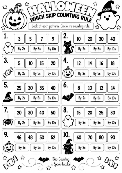 HALLOWEEN WHICH SKIP COUNTING RULE