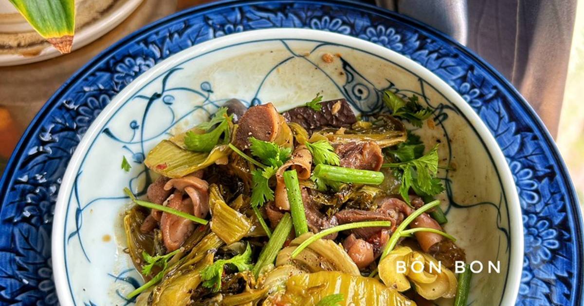 Lòng Vịt Xào Cải Chua