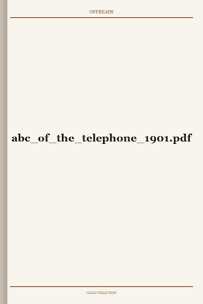 abc of the telephone 1901