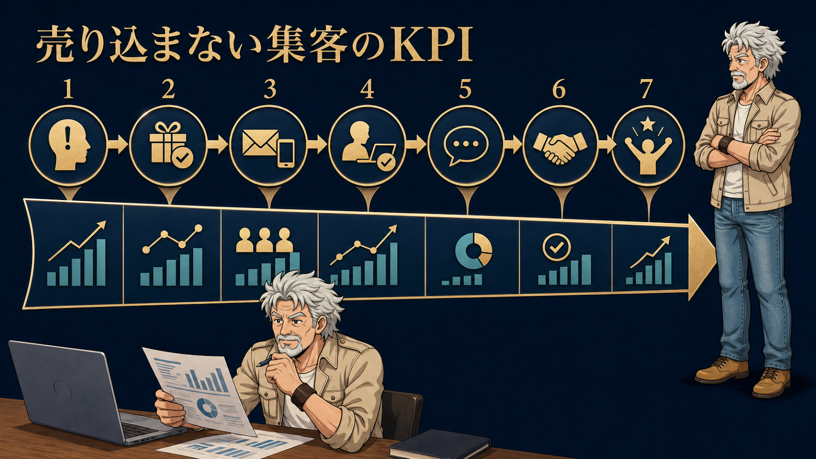 売り込まない集客のKPIを7段階で確認する