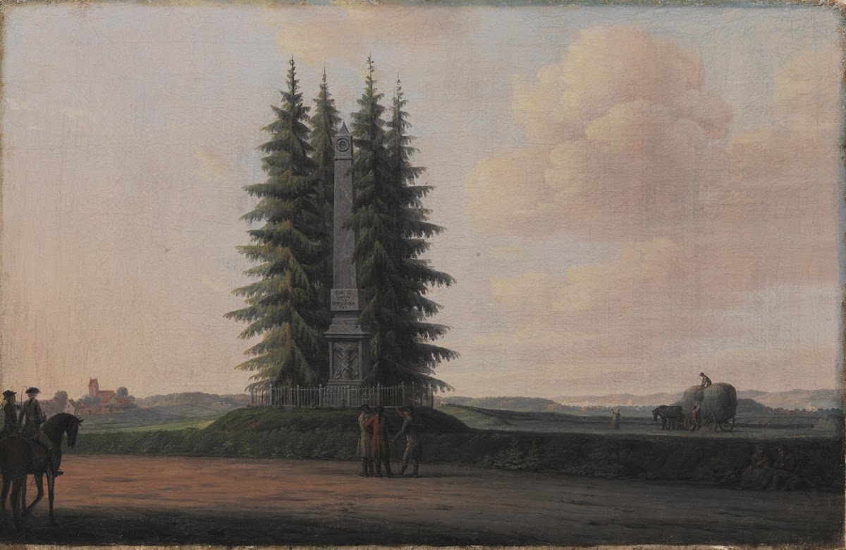 Æresstøtten for JHE Bernstorff på Gentofte Bakker 1788