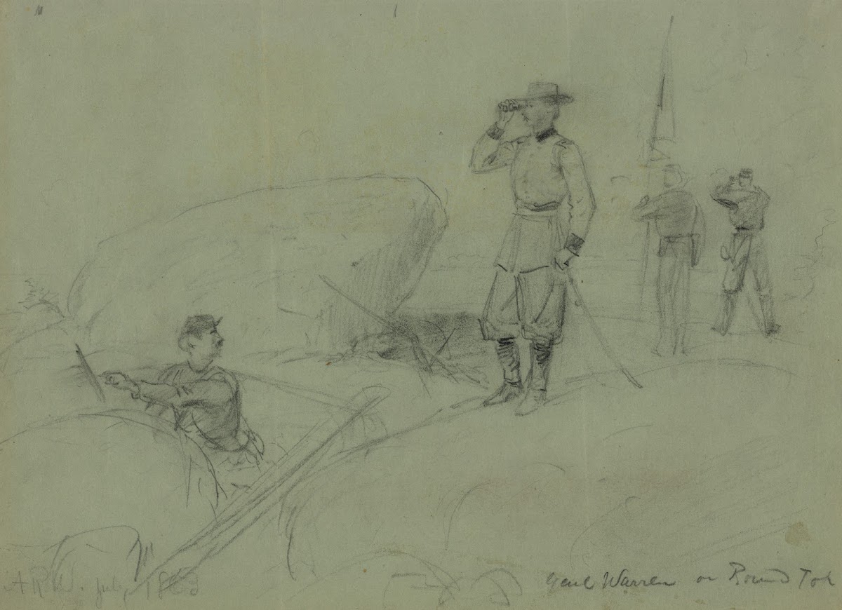 Genl Warren on Round Top 1863