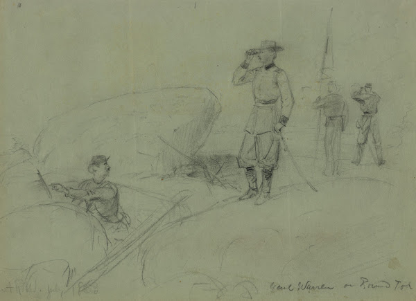Genl Warren on Round Top 1863