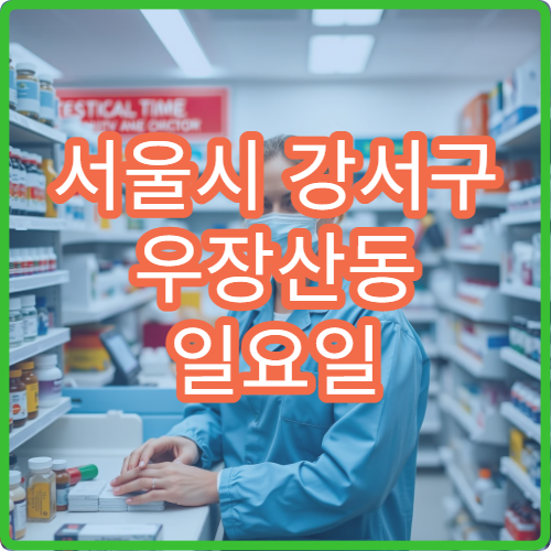 서울시 강서구 우장산동 일요일 문 여는 약국 어린이 감기약·해열제 판매 정보
