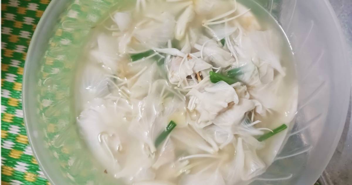 Canh hoa ban nấu nước xương