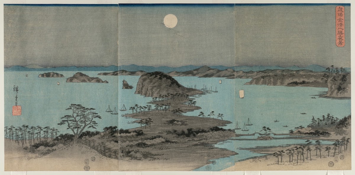 Eight Views of Kanazawa at Night 1857