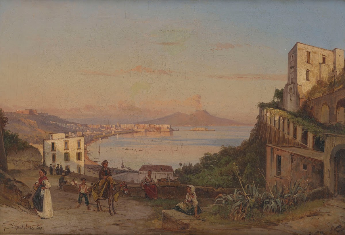 View of the Gulf of Naples with Vesuvius 1841