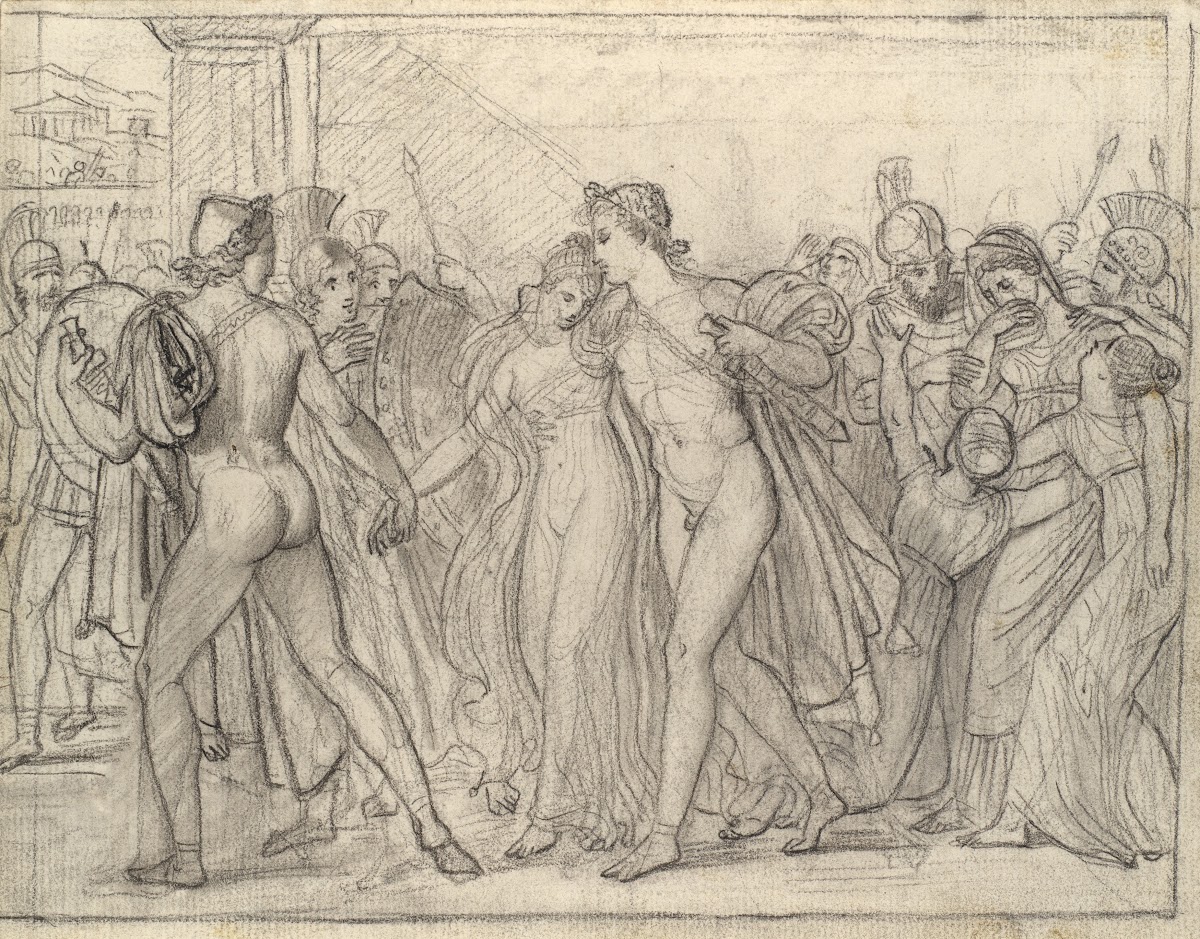 Composition Study for Castor and Pollux Freeing Helen 1817