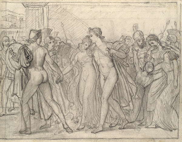 Composition Study for Castor and Pollux Freeing Helen 1817