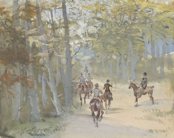Boslandschap Met Ruiters 1881
