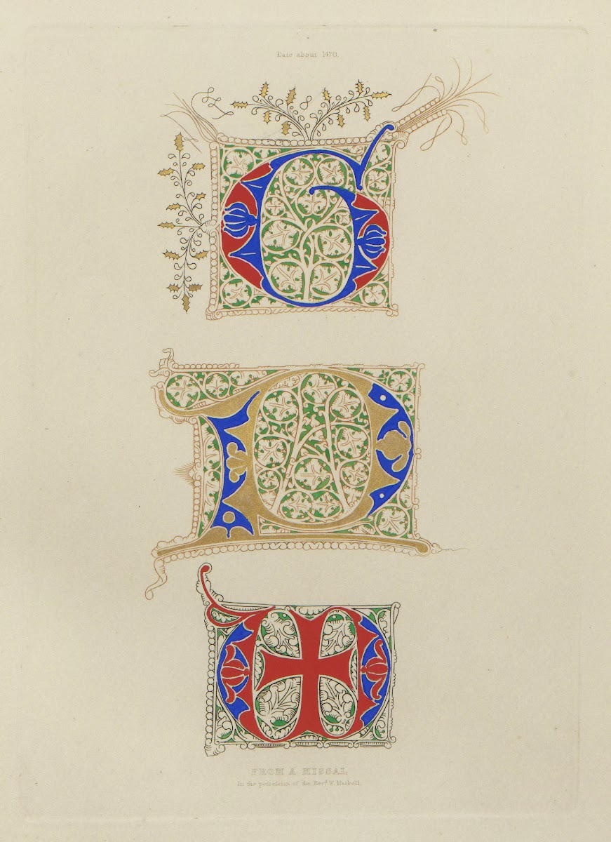 Alphabets  numerals and devices of the middle ages Pl19 1845