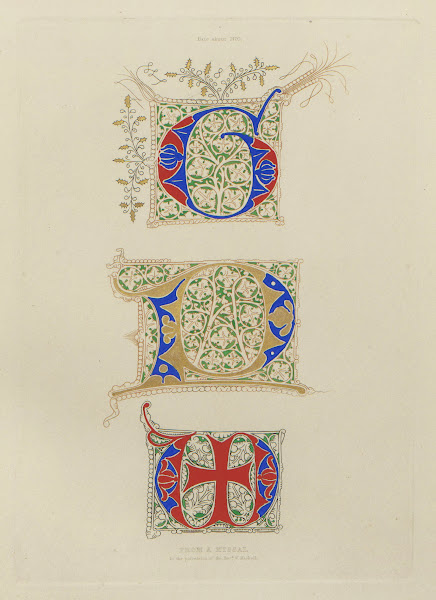 Alphabets  numerals and devices of the middle ages Pl19 1845