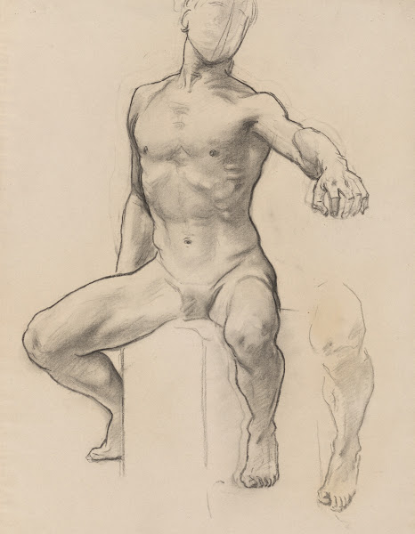Study of Perseus for Perseus on Pegasus Slaying Medusa ca 192125
