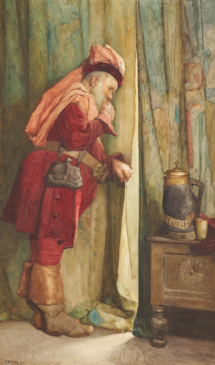 Falstaff I will esconce me behind the Arras 1907