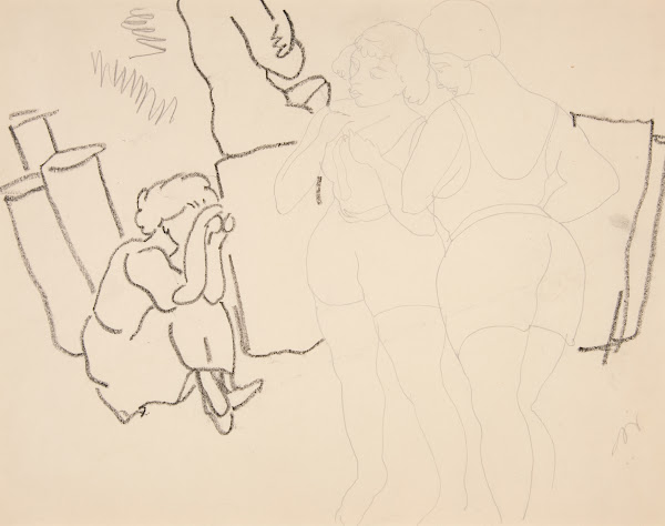 Four Figures on Beach probably inProvincetown 1934