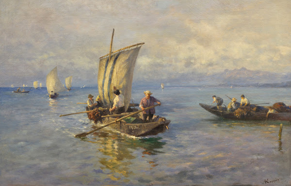 Abend am See 1900