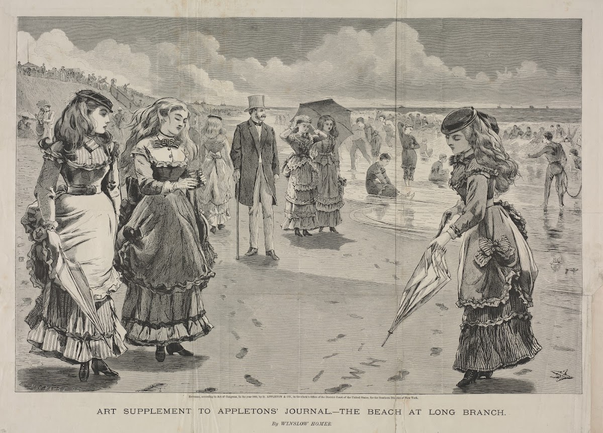 The Beach at Long Branch 1869
