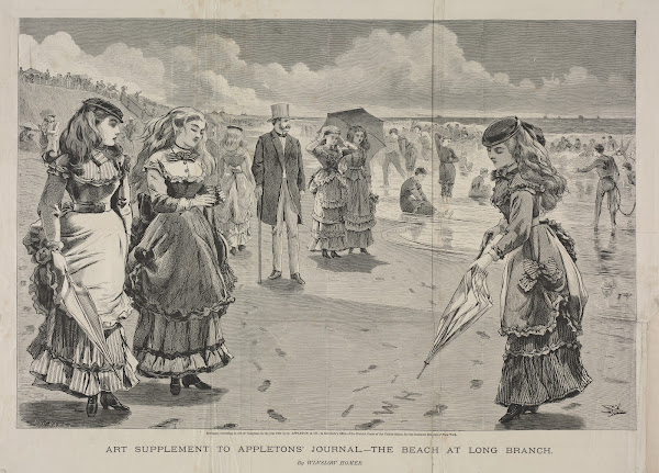 The Beach at Long Branch 1869