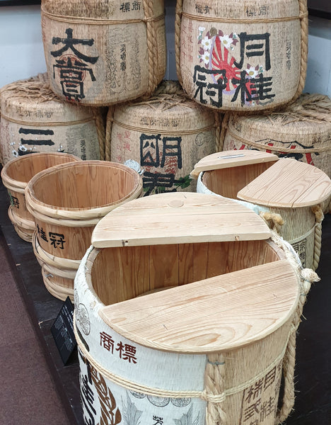 thùng rượu sake gỗ tuyết tùng