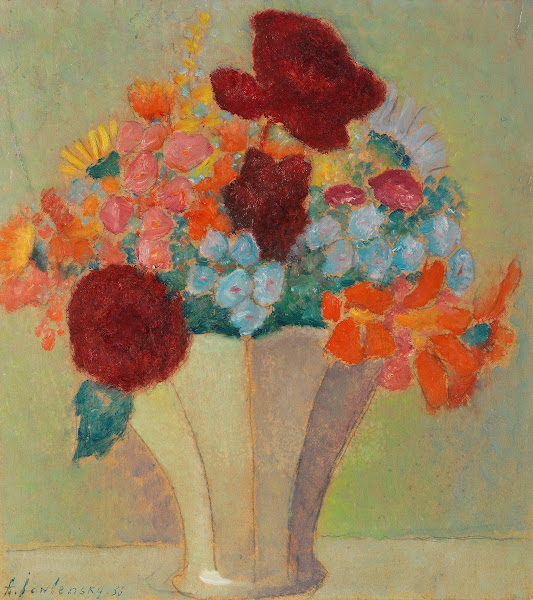 Grosses Stillleben Helles Bouquet 1936