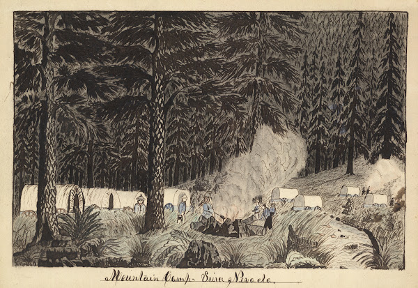 Mountain camp Siera Nevada 1859