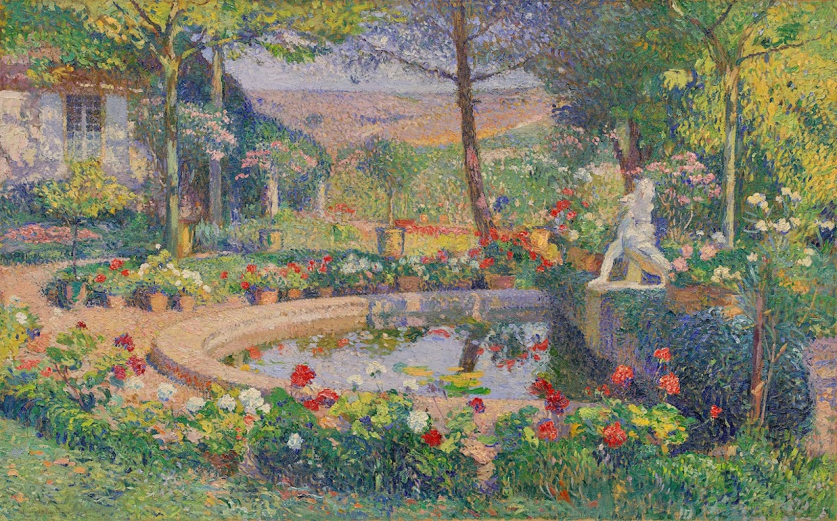 Le Bassin principal du parc de Marquayrol à Labastide du Vert 1905