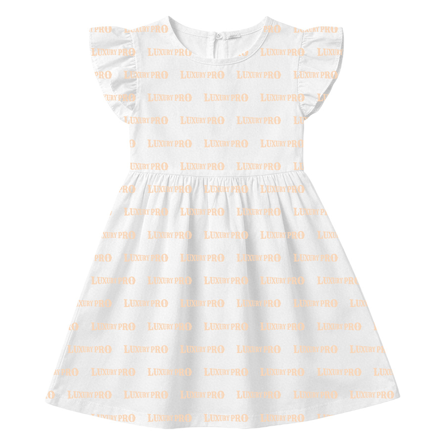 AOP Kids Flutter Sleeve Dress