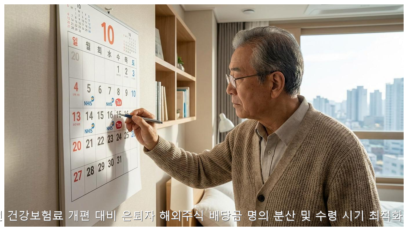 2026년 건강보험료 개편 대비 은퇴자 해외주식 배당금 명의 분산 및 수령 시기 최적화 가이드 핵심 안내 및 분석 인포그래픽 (8)