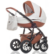 Коляска 2 в 1 Broco Eco 03 коричневый