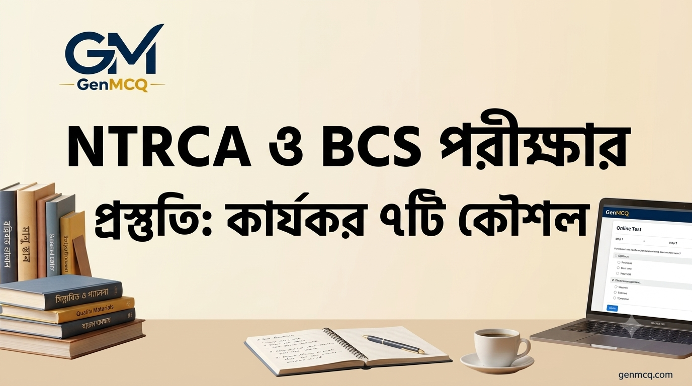 NTRCA ও BCS পরীক্ষার প্রস্তুতি: কার্যকর ৭টি কৌশল