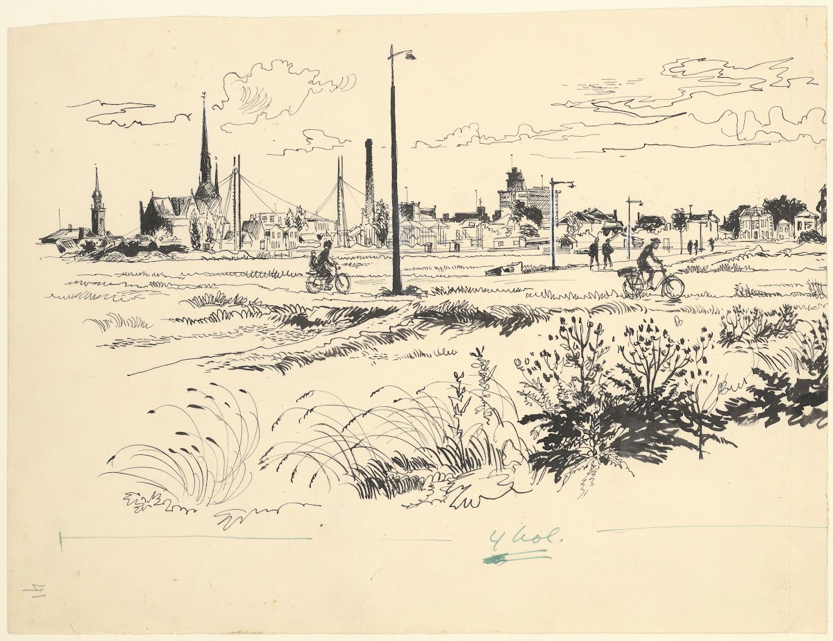 Gezicht op Koog aan de Zaan 1950 1960