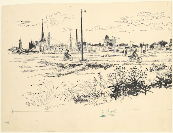 Gezicht op Koog aan de Zaan 1950 1960