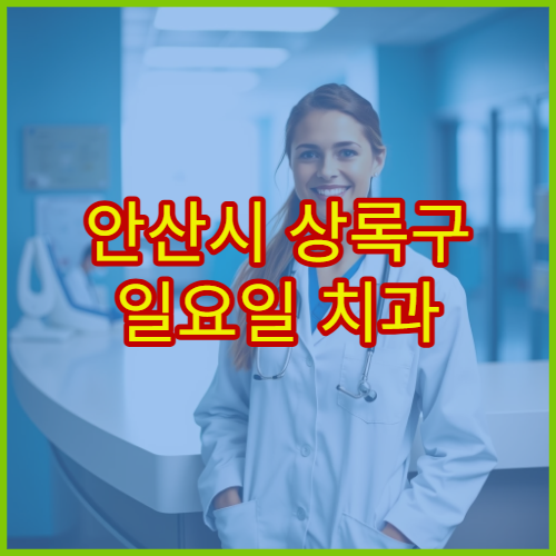 안산시 상록구 일요일 치과 진료 병원 충치·임플란트 상담 가능